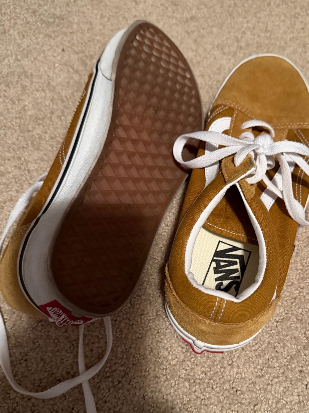 Vans Women’s Low-Top Sneakers in Mustard